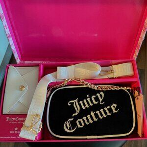 NWT Juicy Couture Black and White Handbag/Crossbody Bag